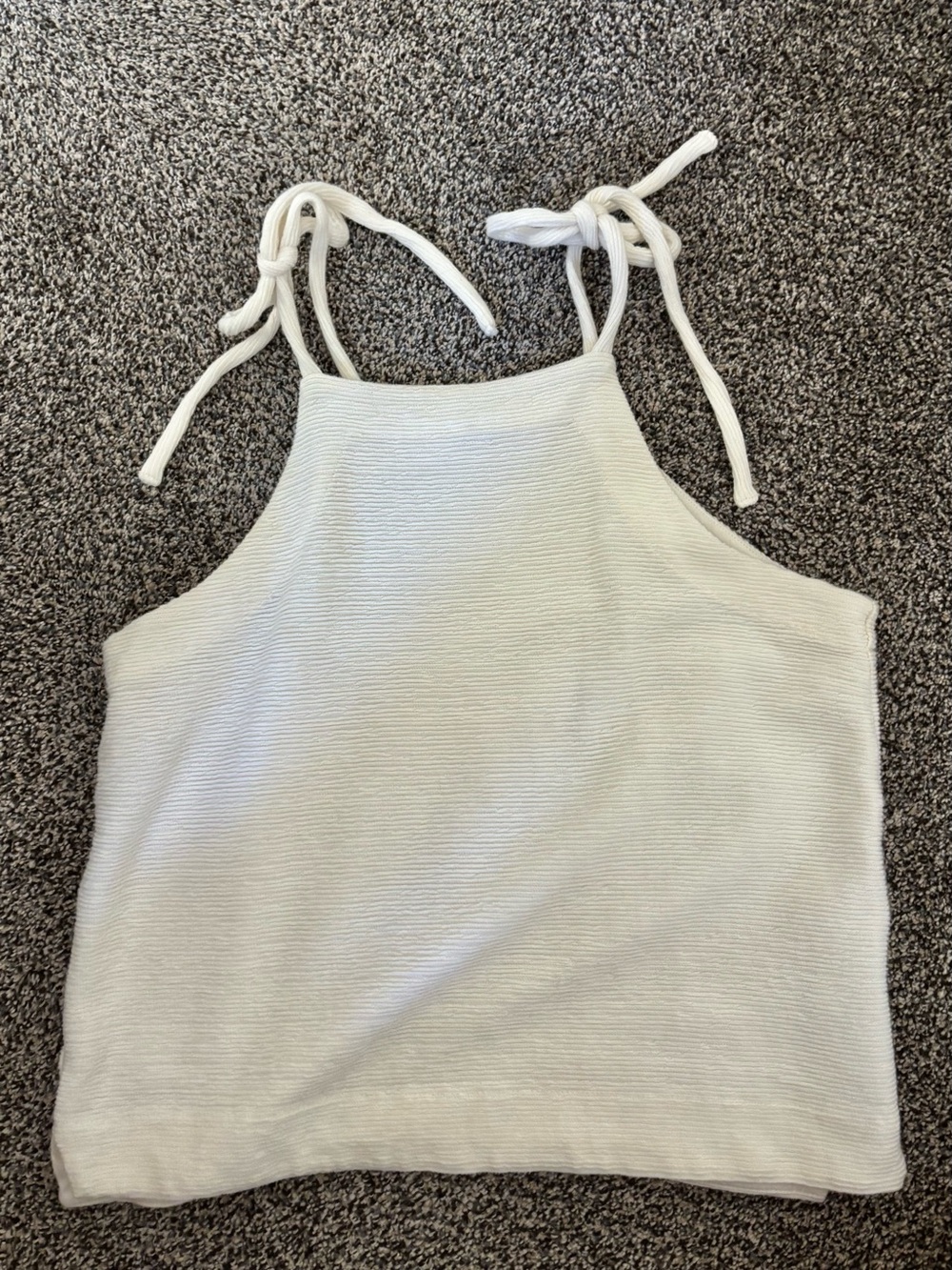 Madewell Crop Boxy Tie-Strap Tank
